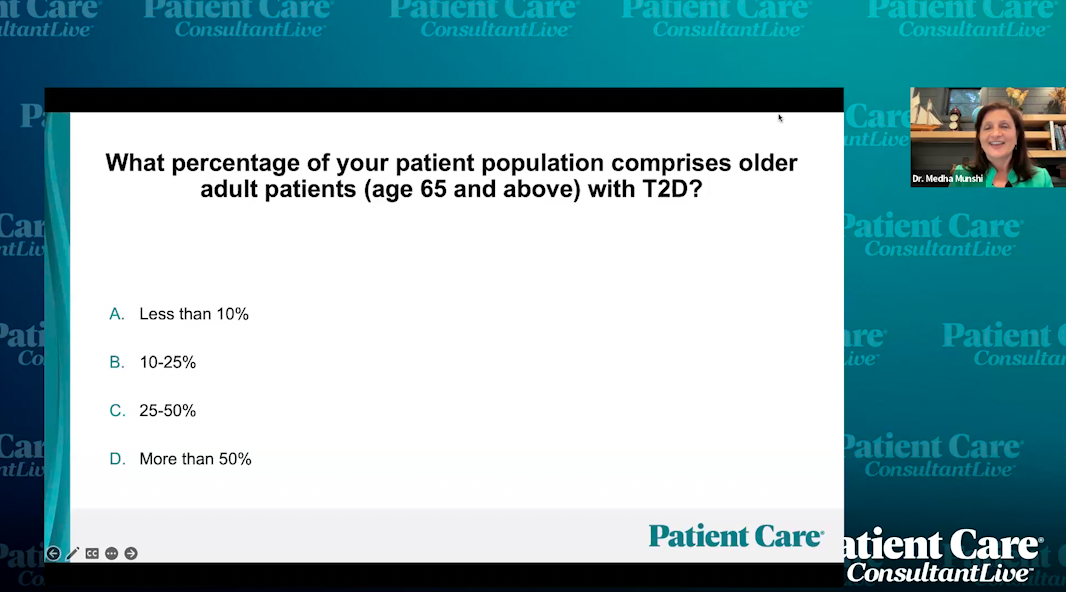 Medha Munshi, MD, presenting slides